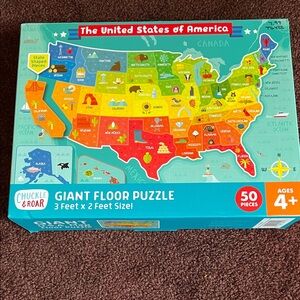 USA Map Floor Puzzle